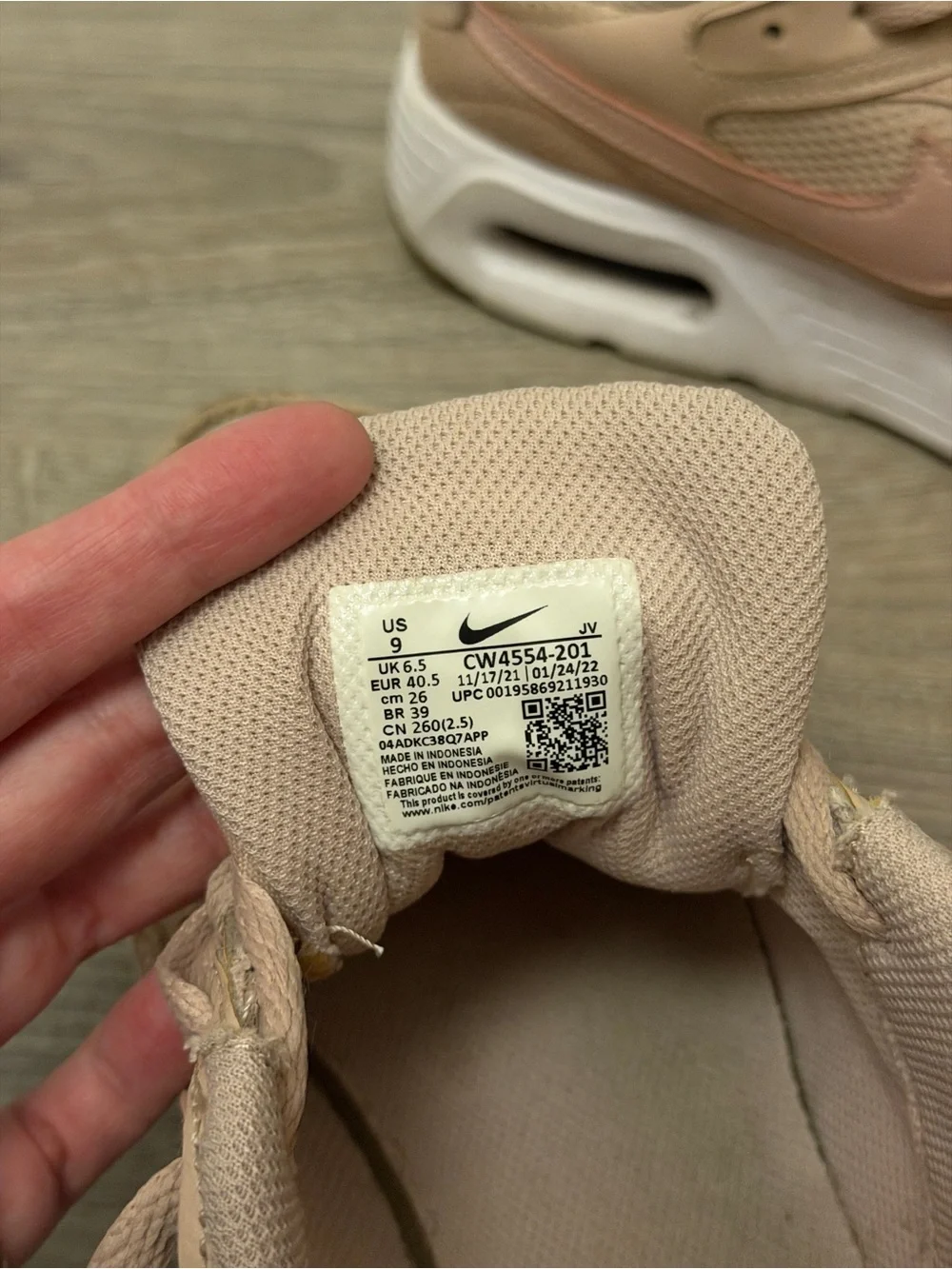 Nike Women’s Pink-Beige Lace-Up Sneakers